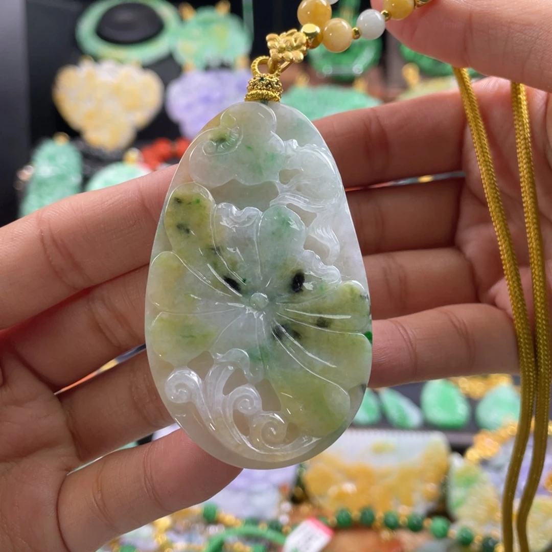 翡翠未镶嵌颈饰代编织