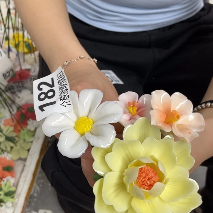 杯手工制作陶瓷花