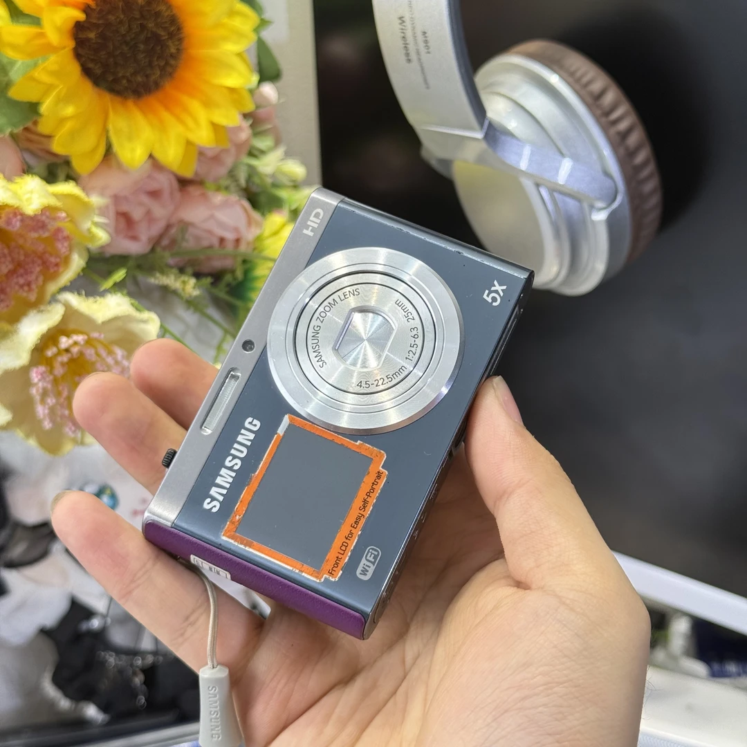 9新 Samsung/三星 三星dv300双面屏可自拍人像神器冷白皮带配件
