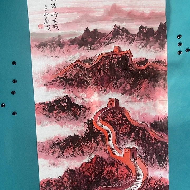 国画崔广成老师四尺手绘作品