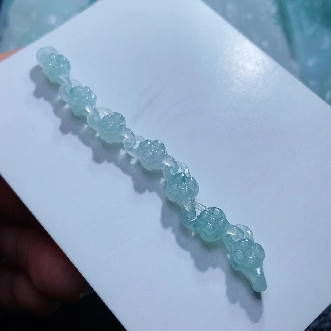 定制翡翠未镶嵌毛货付款后确认抛光