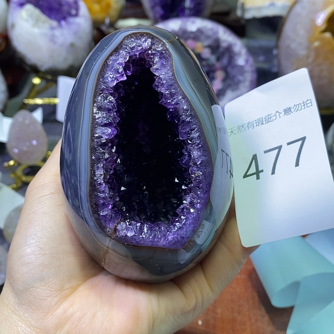 紫晶珠宝半成品未镶嵌