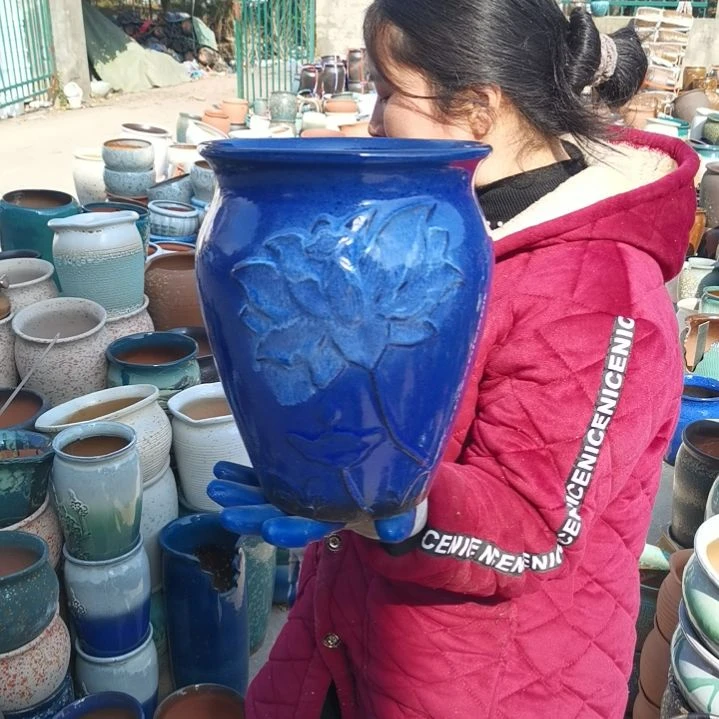 红陶口20高27瑕疵底裂