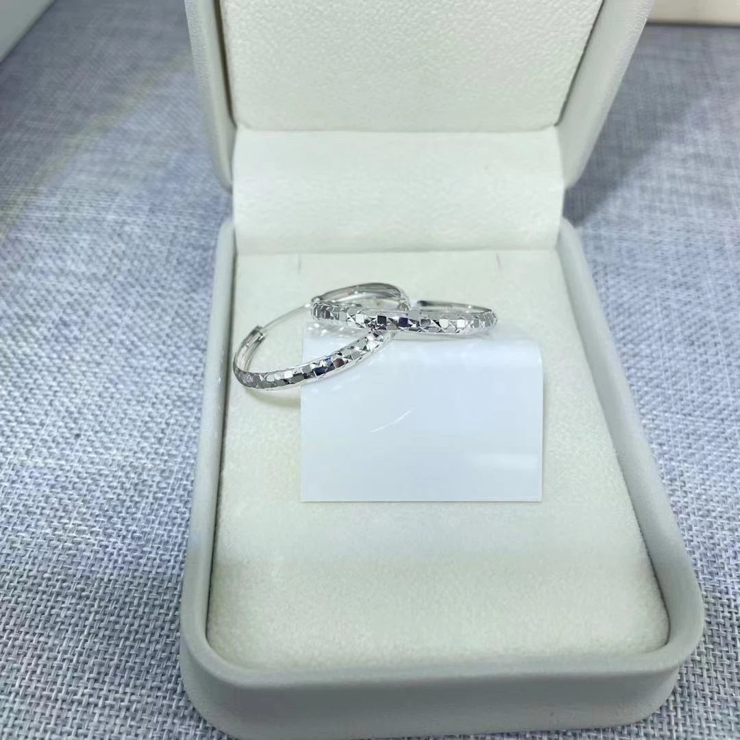 PT950 铂金耳饰 轻奢耳圈 内径约30mm面宽约3.2mm S 29013