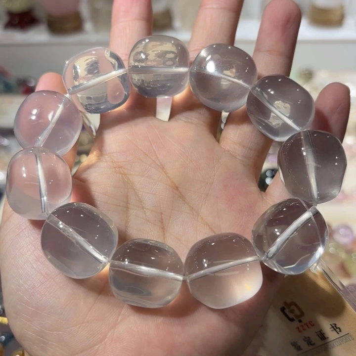 未镶嵌手链水晶奶白晶