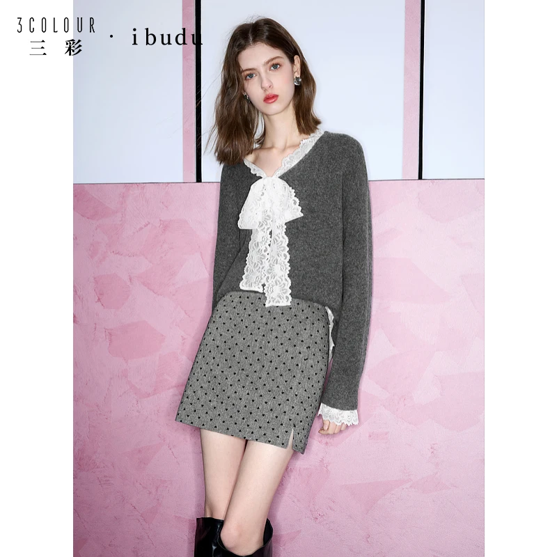 3334-B401B0101Q20三彩ibudu2025春季新款高腰修身开dbx