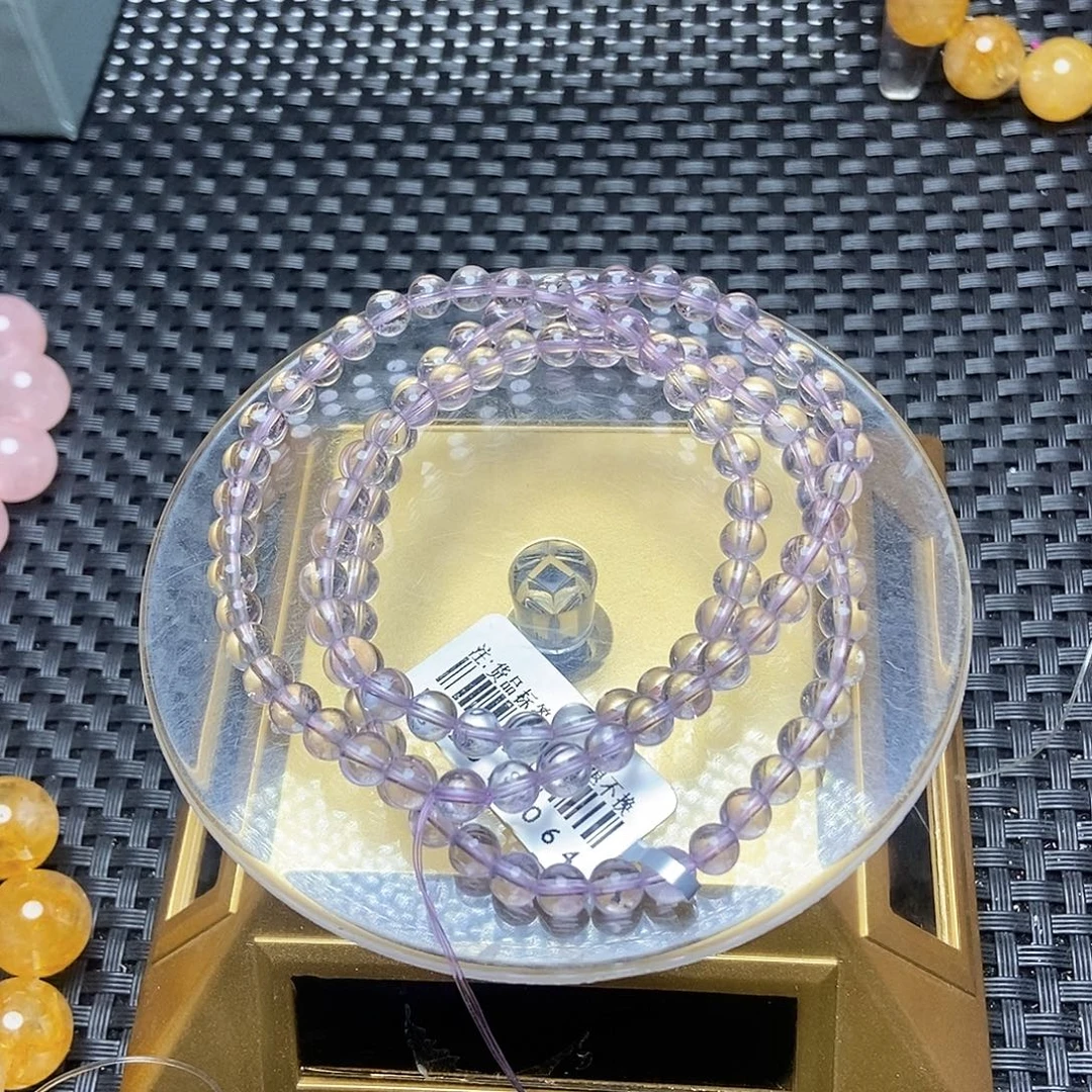 未镶嵌烟晶手链8卡5