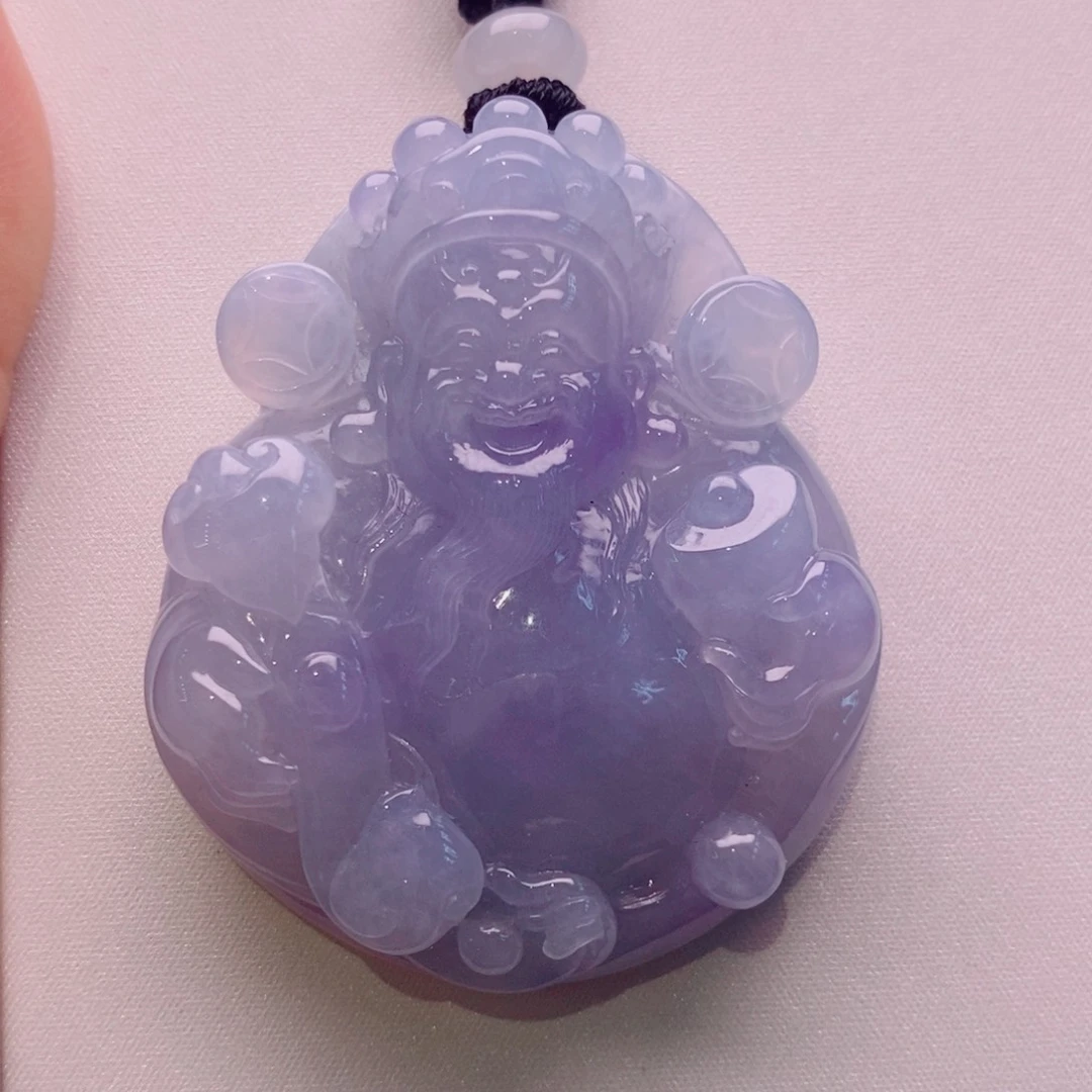 颈饰未镶嵌翡翠财神爷