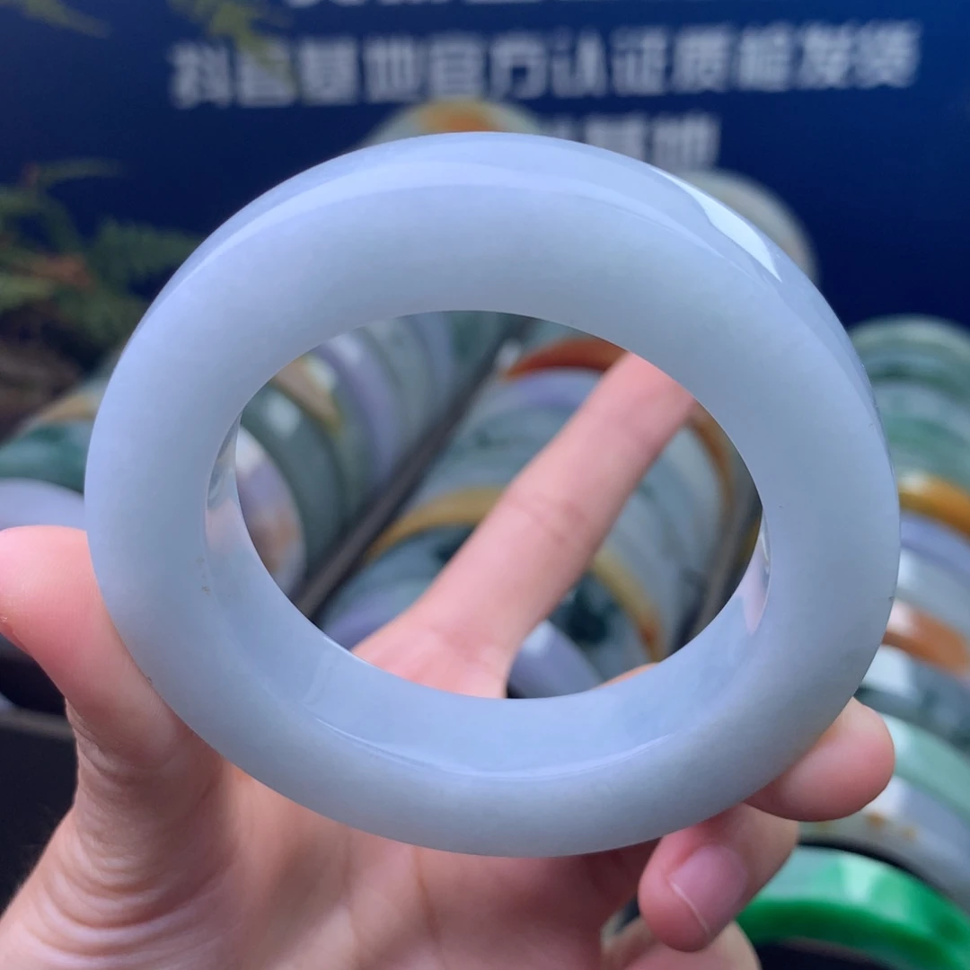 定制翡翠未镶嵌手镯定制不退不换
