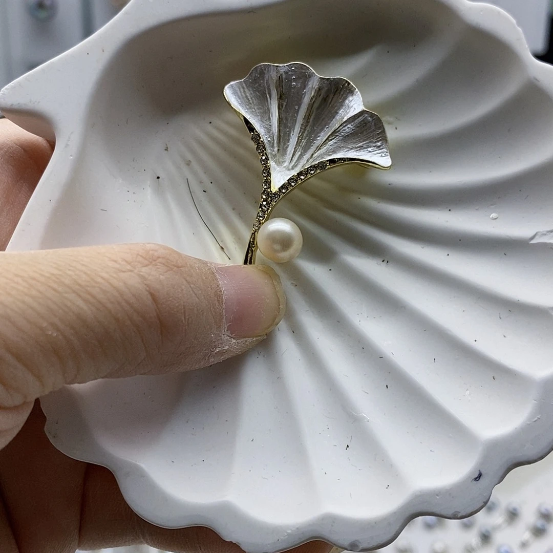 颈饰合金淡水珍珠