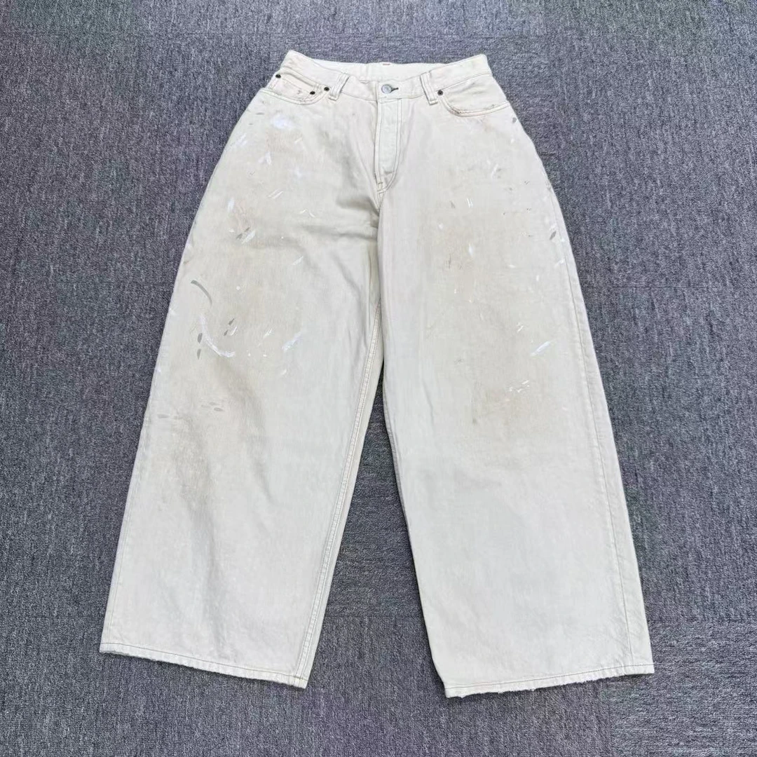 99新 maje Acne Studios 泼漆做旧牛仔裤/s码/16975