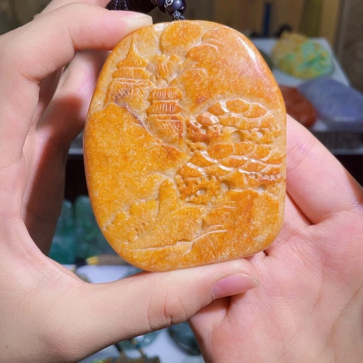 吊坠(不含链)未镶嵌翡翠A418