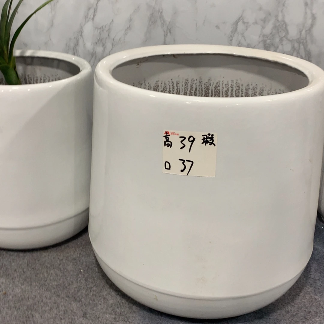 微瑕高温陶瓷花盆