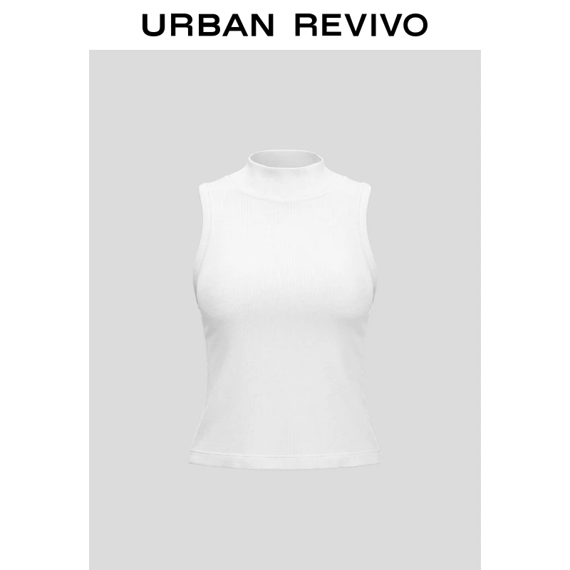 UR2025夏季新款女装时尚休闲格雷系修身百搭背心UWB450043