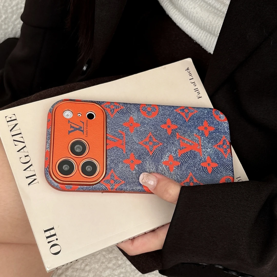 潮牌牛仔秒变苹果17promax手机壳iPhone16老花15高级感14男女适用