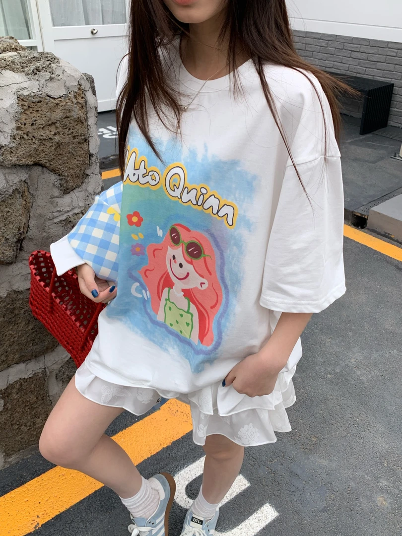 Mto Quinn |春夏新品上新卡通小女孩T恤