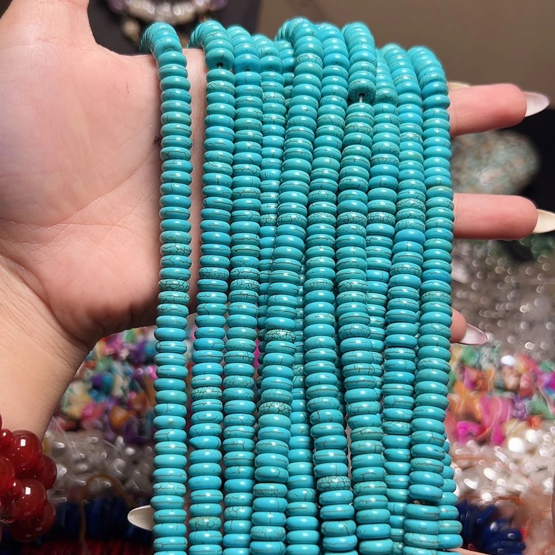 玛瑙/玉髓合金珠宝半成品m617 8.4*3m绿松隔片一条