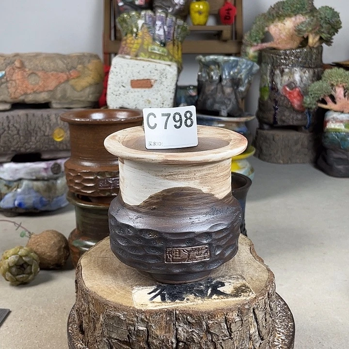 紫砂花盆陶瓷花盆 开播福利 默认微次