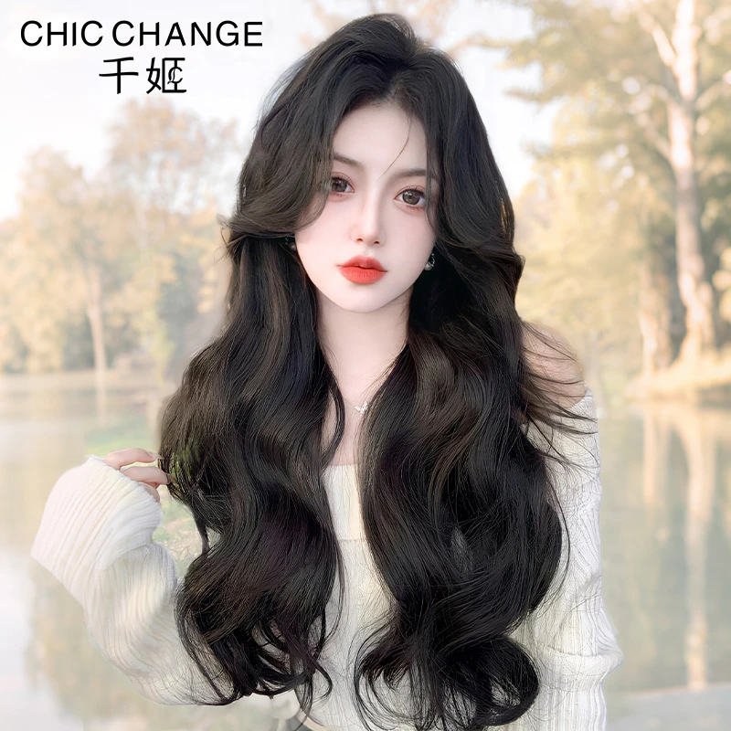 千姬纯欲大波浪假发女真发全真人发丝长卷发全头套整顶自然秋冬
