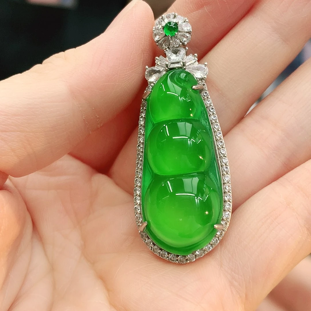 银S925镶嵌吊坠玛瑙/玉髓