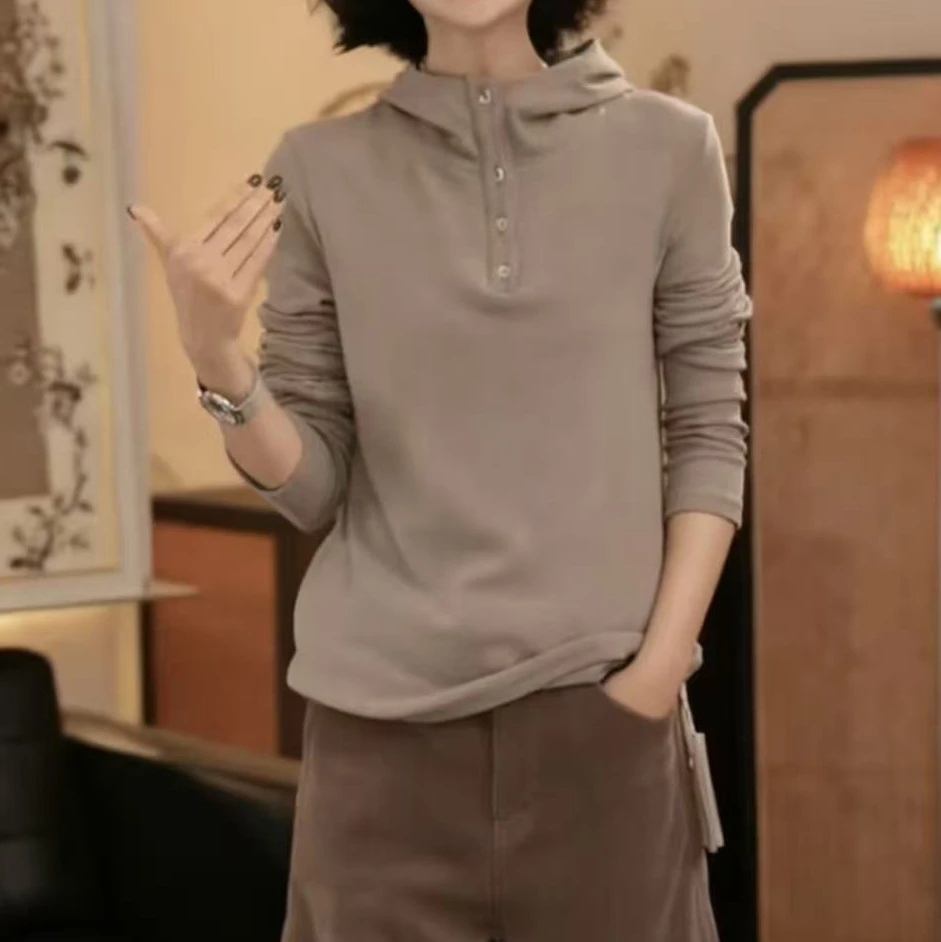 【疗愈绒感】2025秋冬设计款气质双面慕斯绒感保暖升级系列连帽上衣