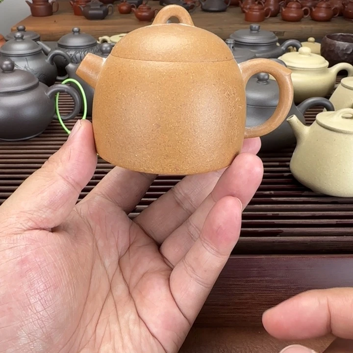 茶壶紫砂老段泥140cc微瑕
