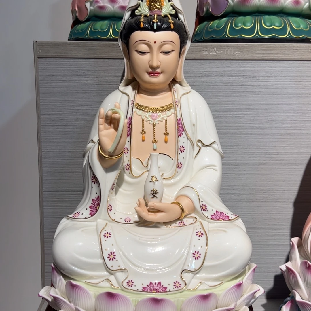 陶瓷16寸42白衣描金