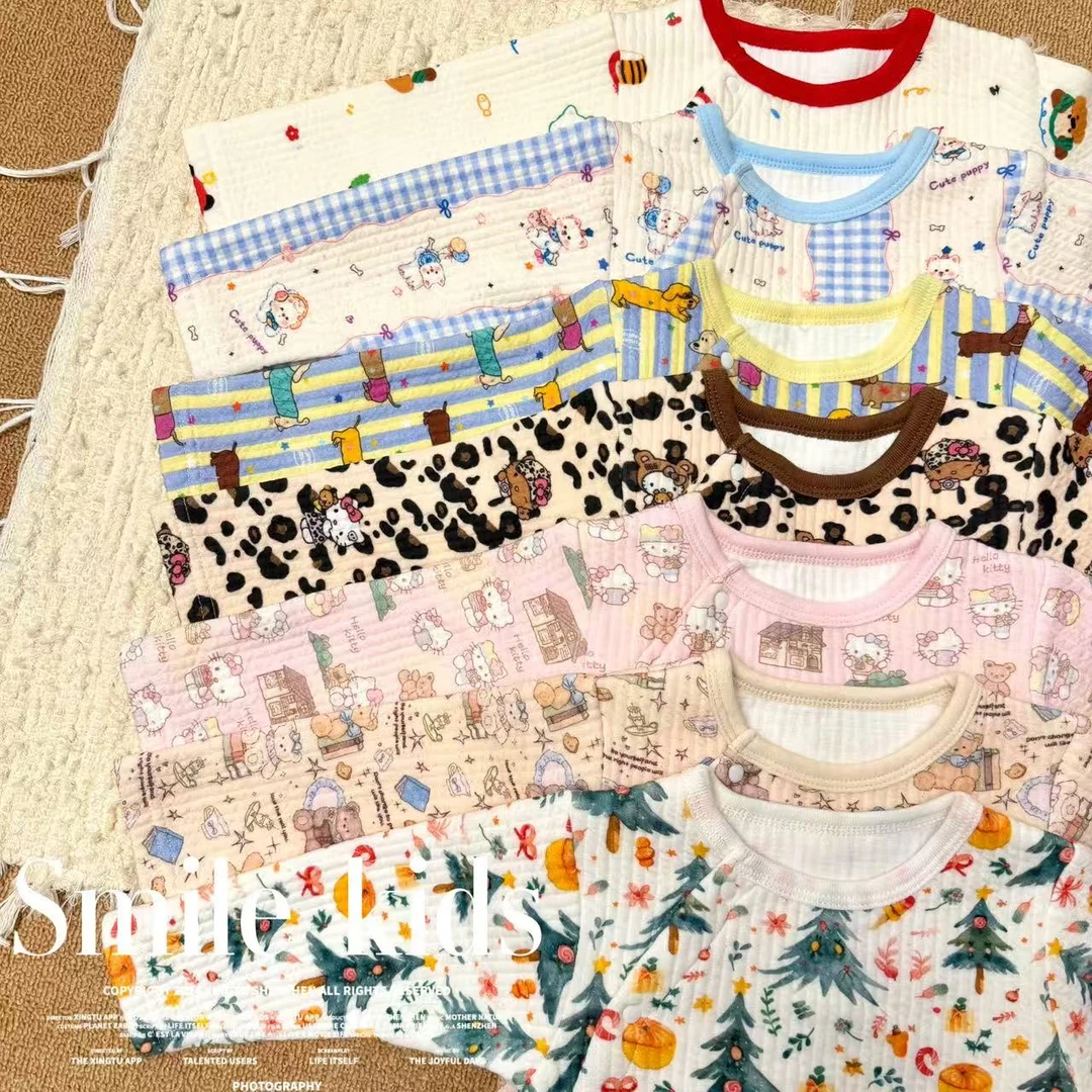 【Smile Kids】夹棉空气棉连体衣加厚护肚长爬合集