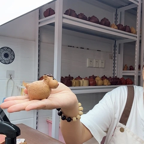 茶案段泥羊茶宠茶宠