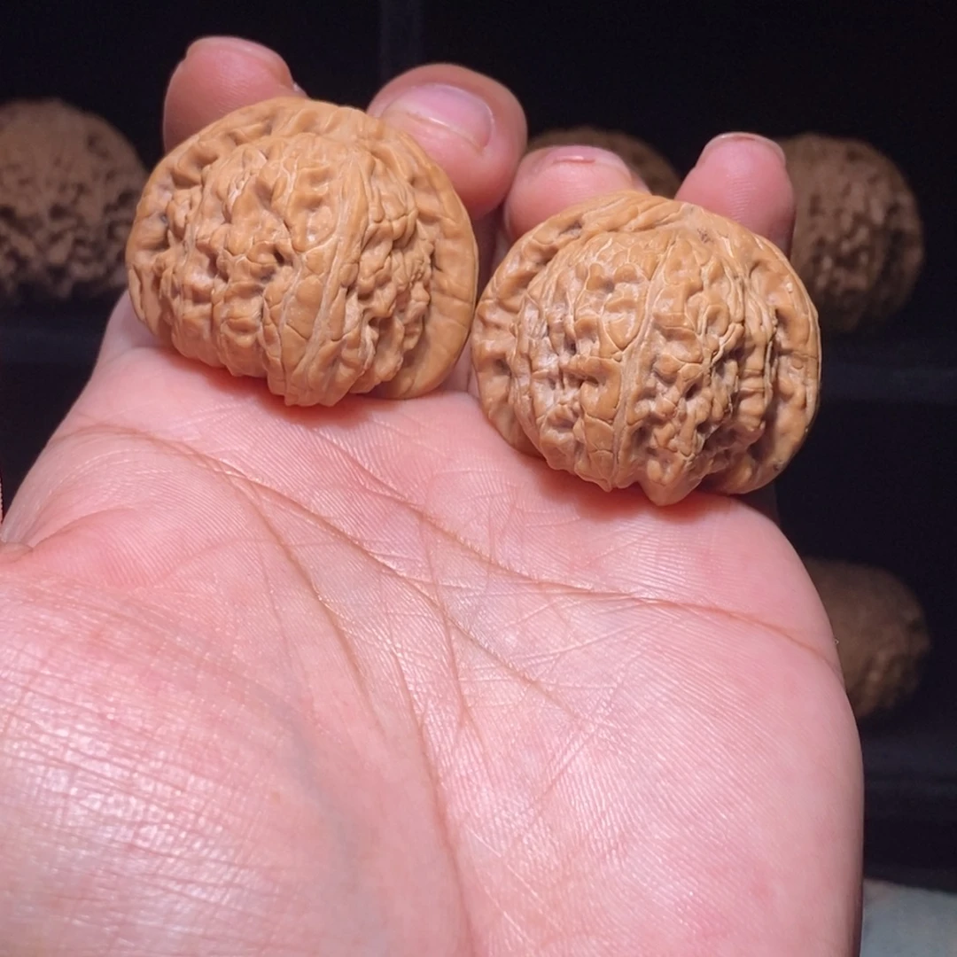 把件文玩核桃全品38球白