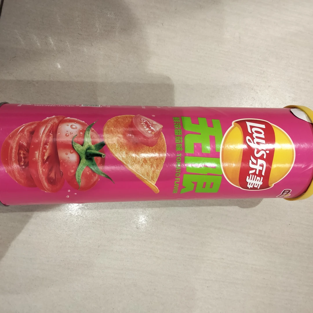 乐事桶装薯片番茄味