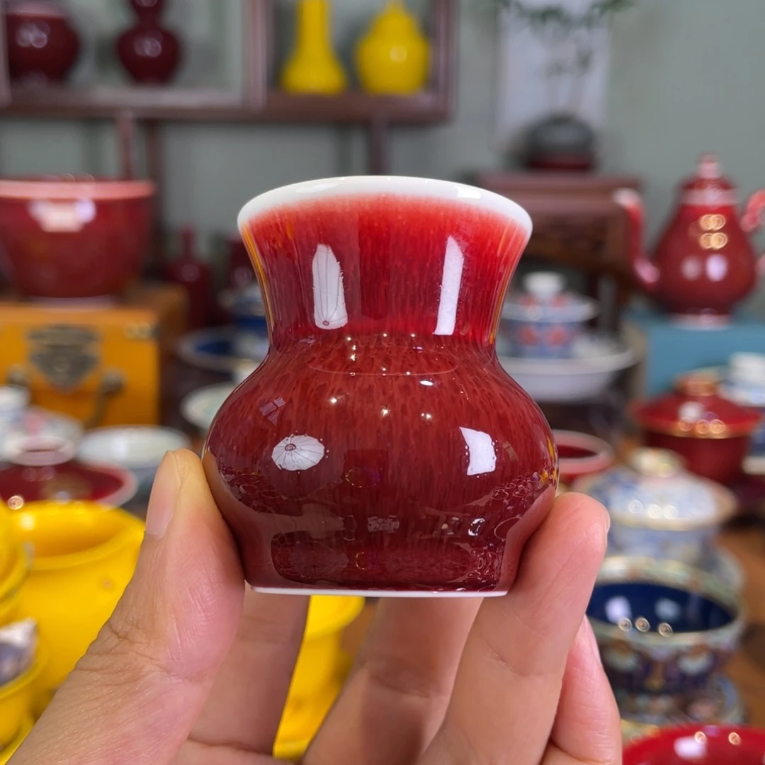 清欢雅玩原矿郎红盖置