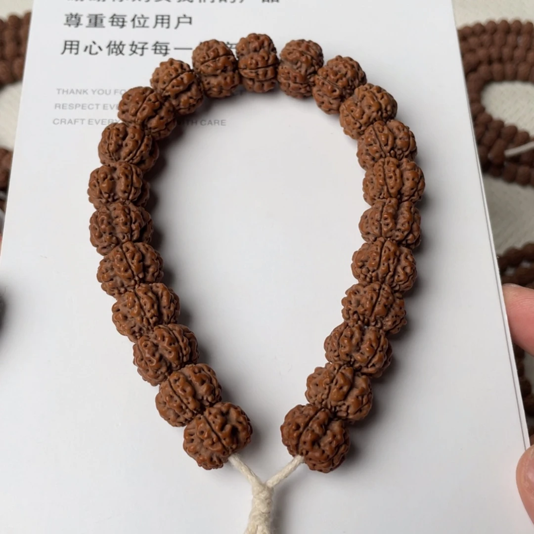 手串金刚菩提红方印矮桩梅花手持卡14
