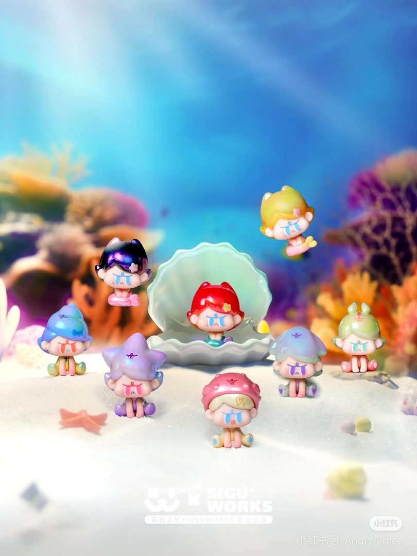 【小白拆盒】气宝ANGRY AIMEE 深海奇遇记系列萌粒盲袋盲盒车载玩具