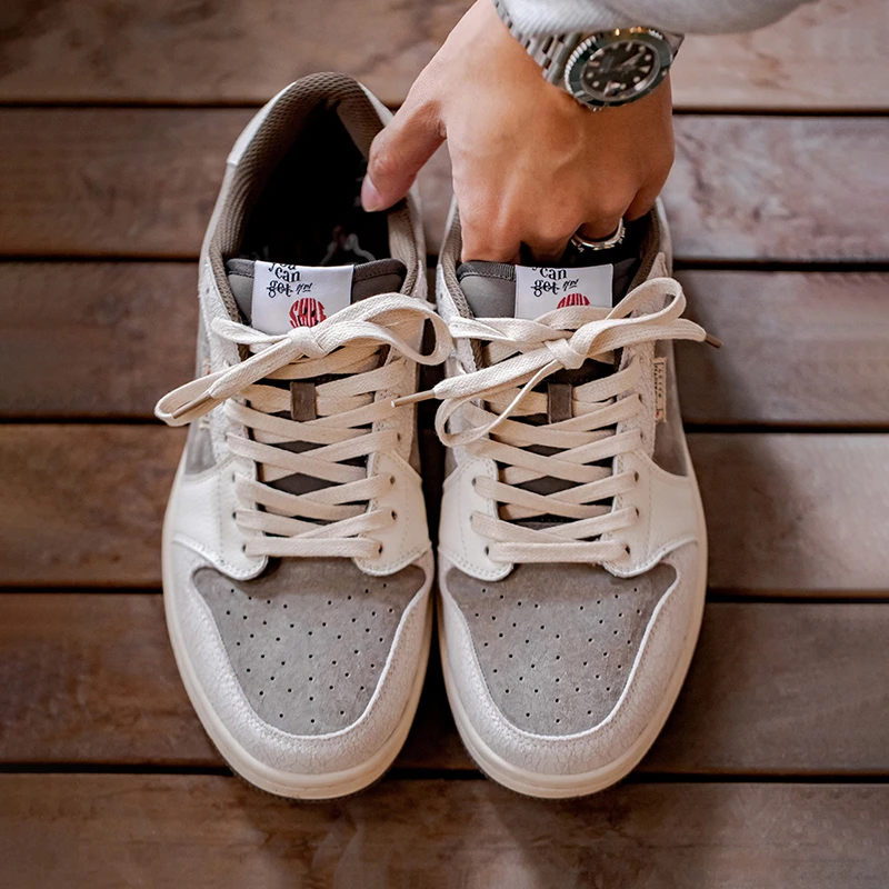 MRA笑脸刺绣板鞋男鞋2025新款小众设计美式复古百搭运动休闲潮鞋