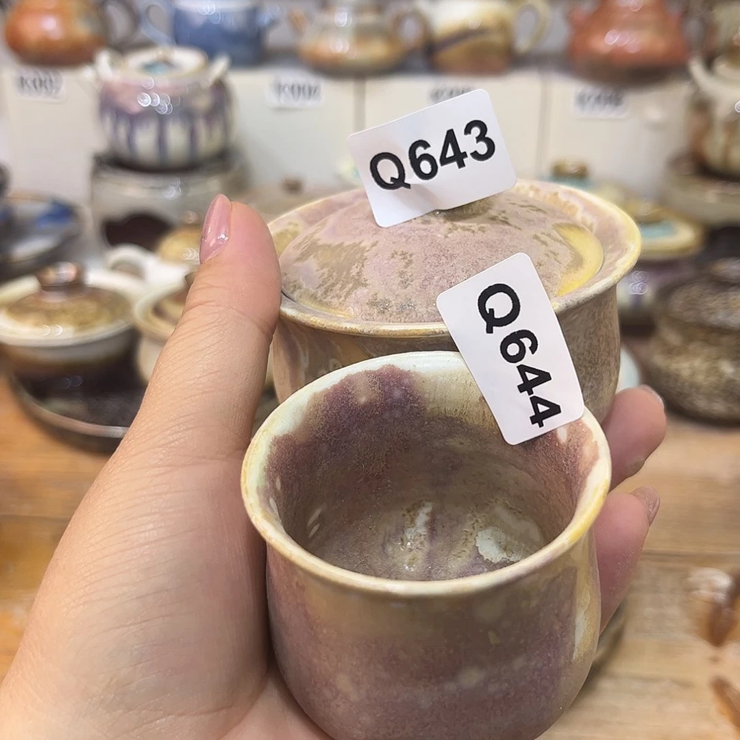 白泥茶杯铁*陶瓷艺术