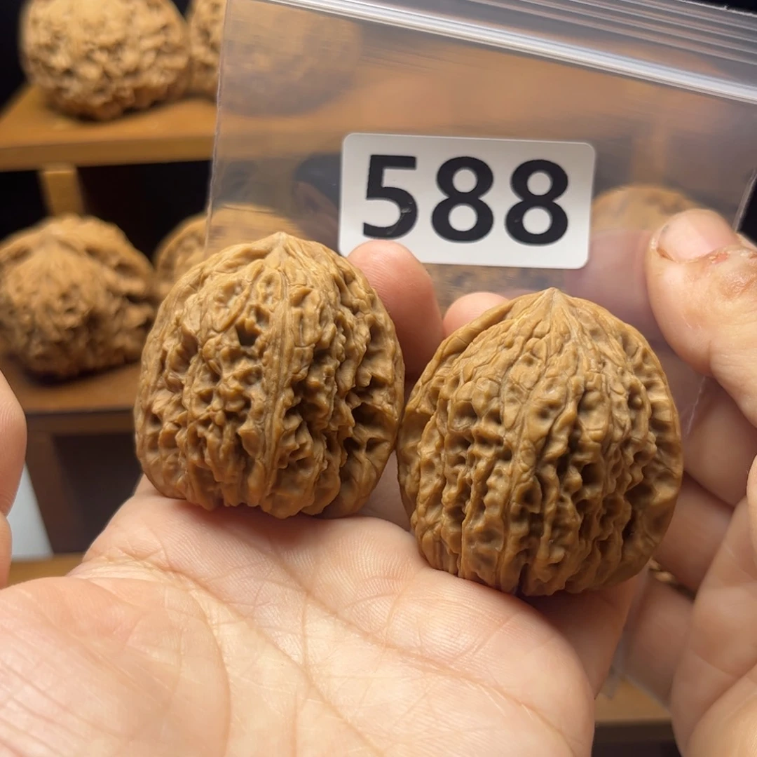 吊坠文玩核桃高炮凹底39