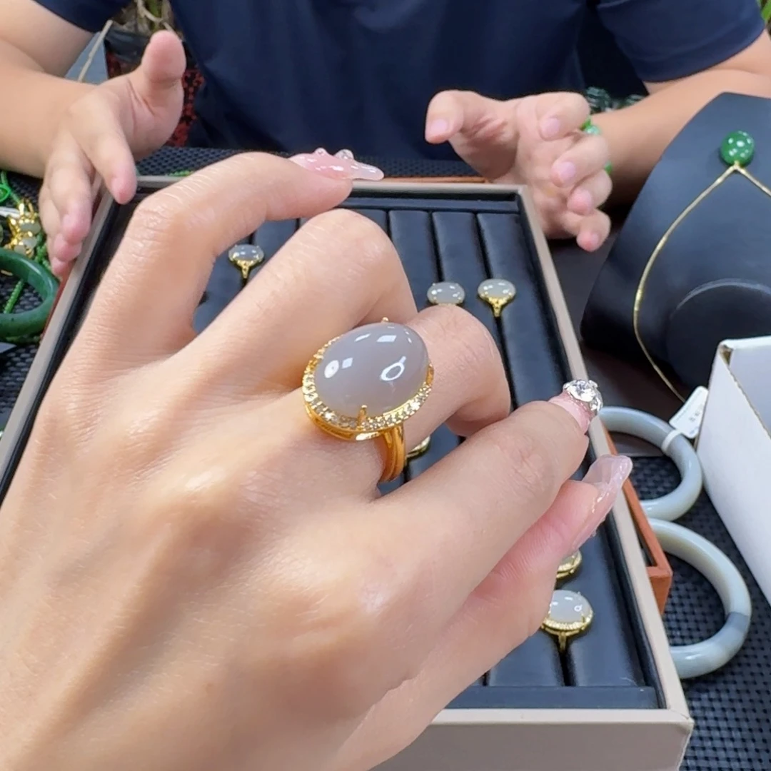 和田玉戒指合金精品