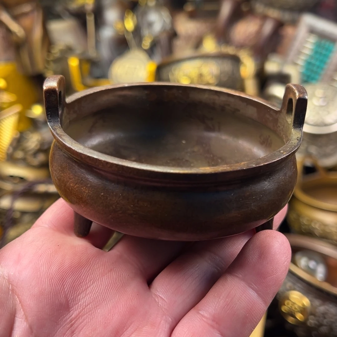 茶壶香炉铜器摆件