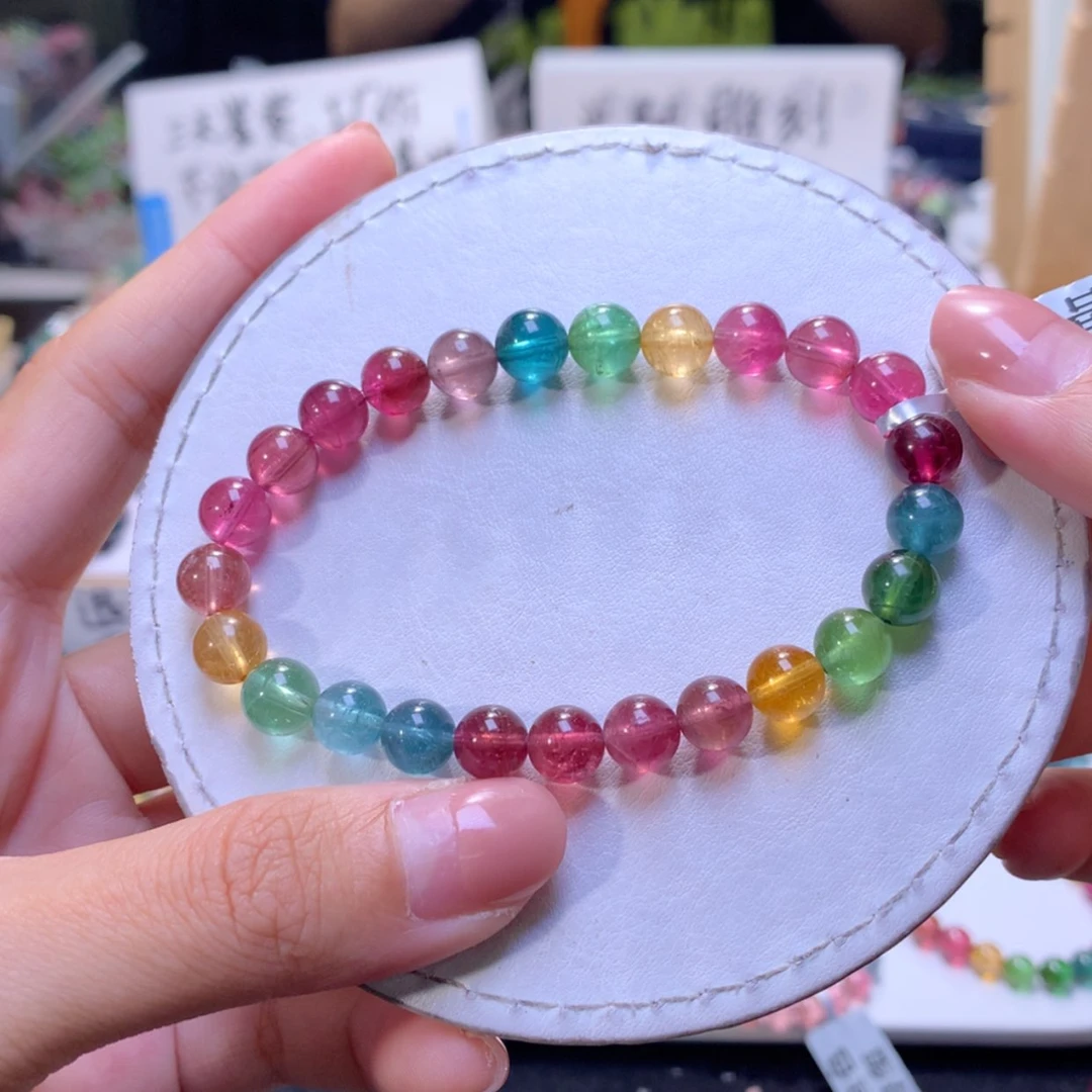 【闪购商品】未镶嵌手链碧玺8mm左右