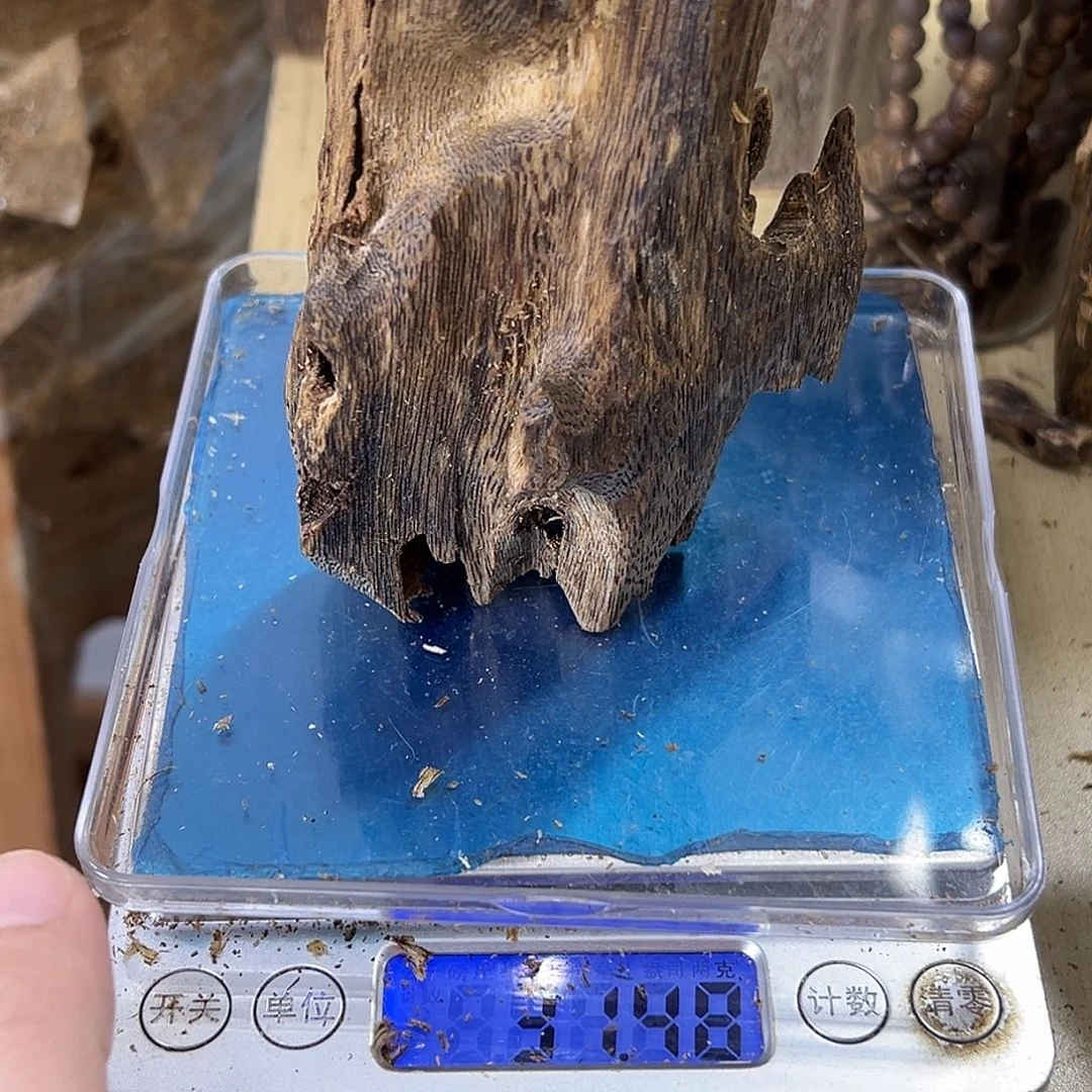 香料绿奇楠虫漏31克白棋