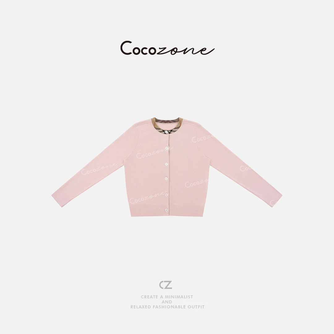 COCO ZONE 刘一一【绵羊毛混纺】优雅设计美学毛织上衣CD2A1458