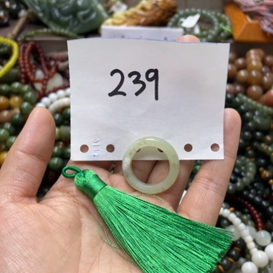 未镶嵌蛇纹石玉手链小*.