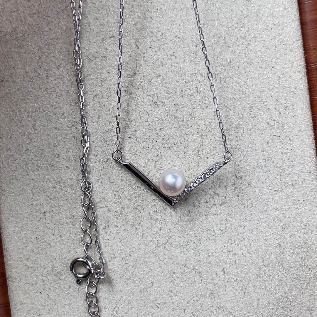 颈饰海水珍珠银S925镶嵌