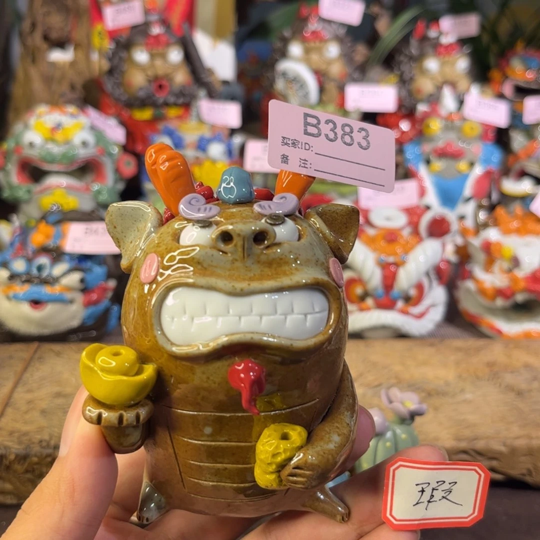 泥塑纯手工茶宠摆件