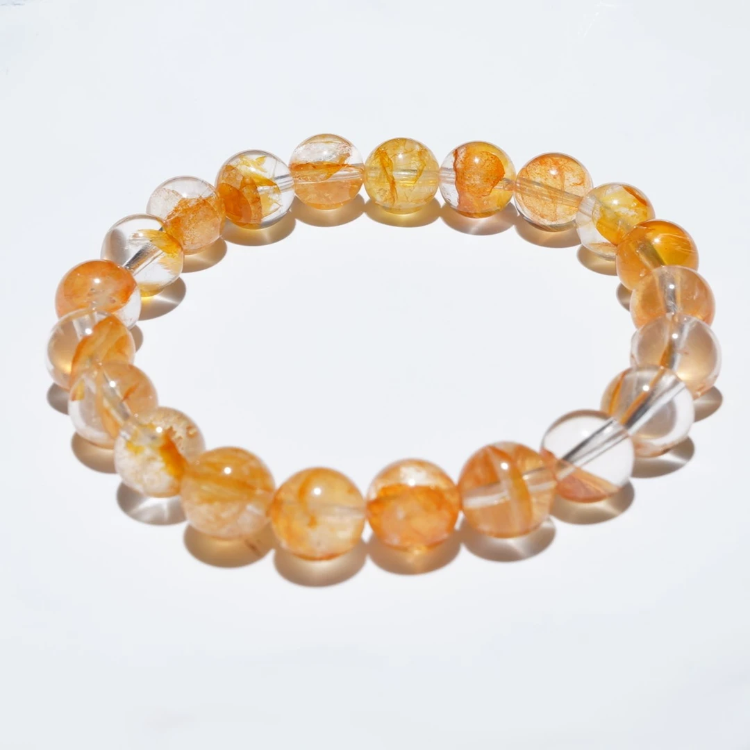 标本级锦鲤黄胶花手串 JYCX23080239