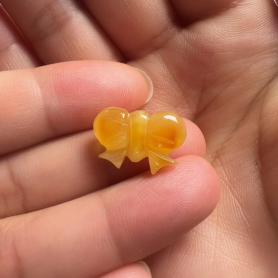 蜜蜡颈饰未镶嵌蝴蝶结