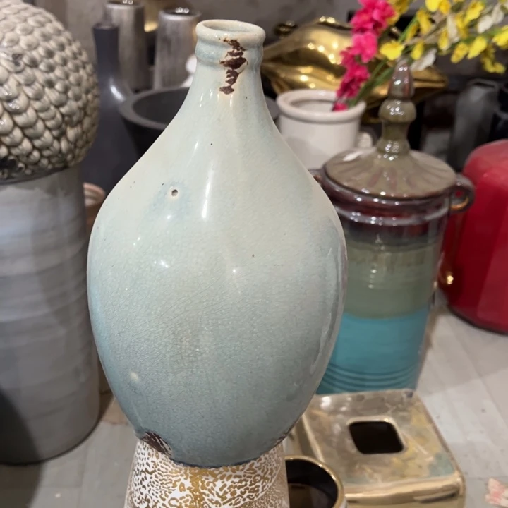 摆件高25口3公分微瑕捡漏气孔