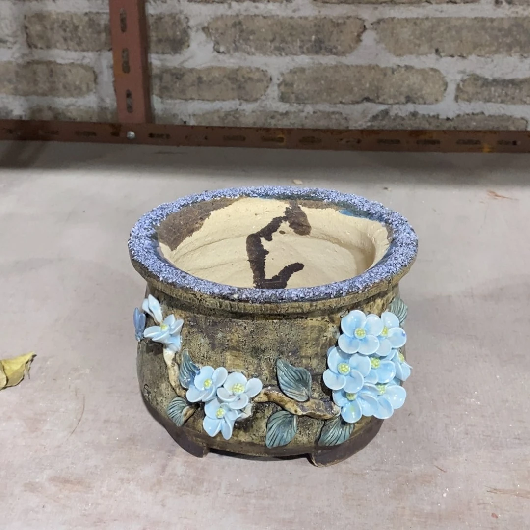 红陶青藤花器多肉花盆