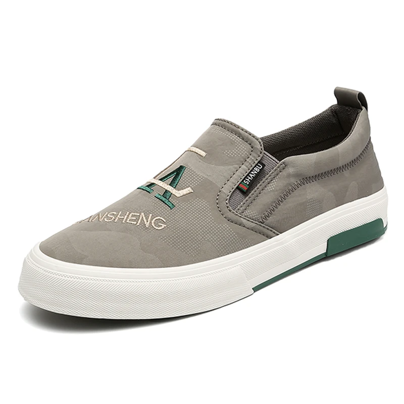 M25148男款一脚蹬帆布鞋春夏新款冰丝布舒适透气男士懒人鞋单鞋子